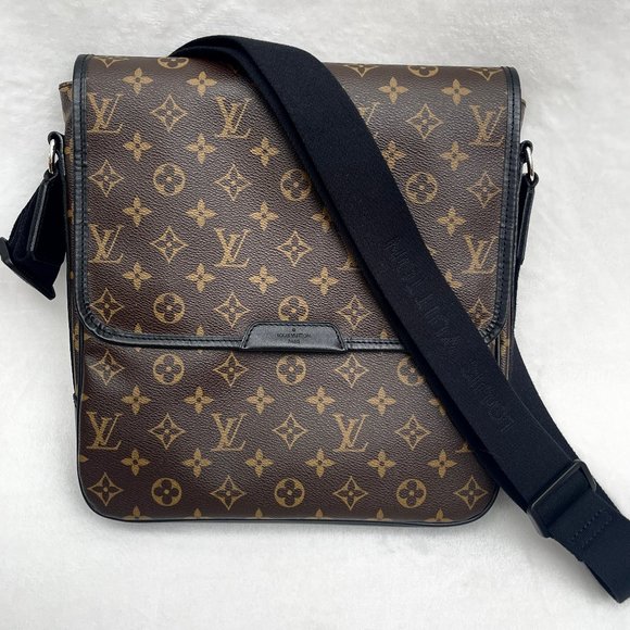 New Auc Louis Vuitton Monogram Macassar Canvas Bass MM Messenger/crossbody Bag - Picture 3 of 17